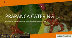 Desktop Screenshot of prapancacatering.com