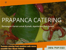 Tablet Screenshot of prapancacatering.com